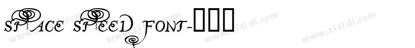 Space Speed Font字体转换